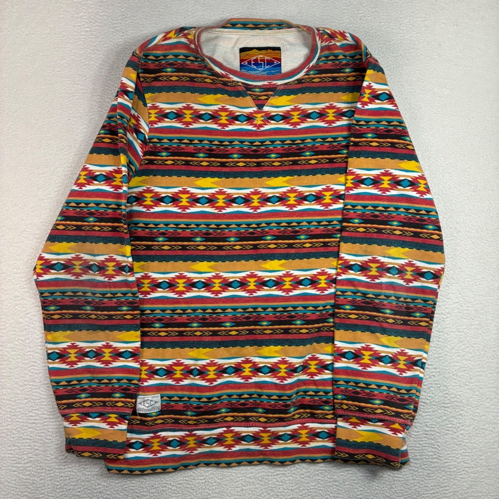 Empyre Aztec Sweatshirt Men XL Multicolor Crewneck Pullover Southwestern